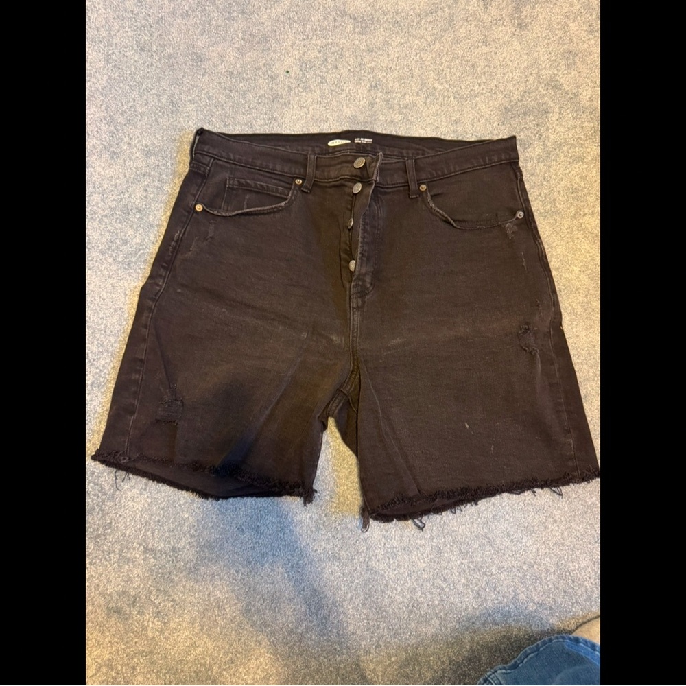 Old navy sky-hi extra high rise black Denim Shorts